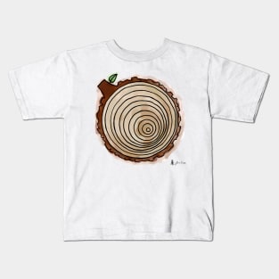 Tree Rings Watercolor Kids T-Shirt